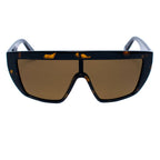 Sonnenbrille aus braunem Azetat