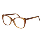 Orangefarbene Acetatbrille
