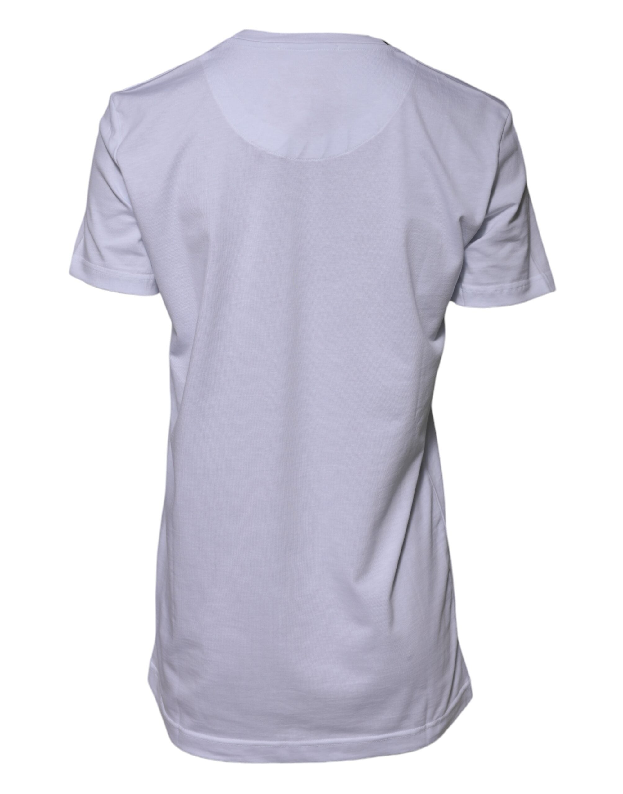 Weißes Baumwoll-T-Shirt Goodluck 2023 mit Rundhalsausschnitt