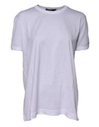 White Cotton Goodluck 2022 Crew Neck T-shirt