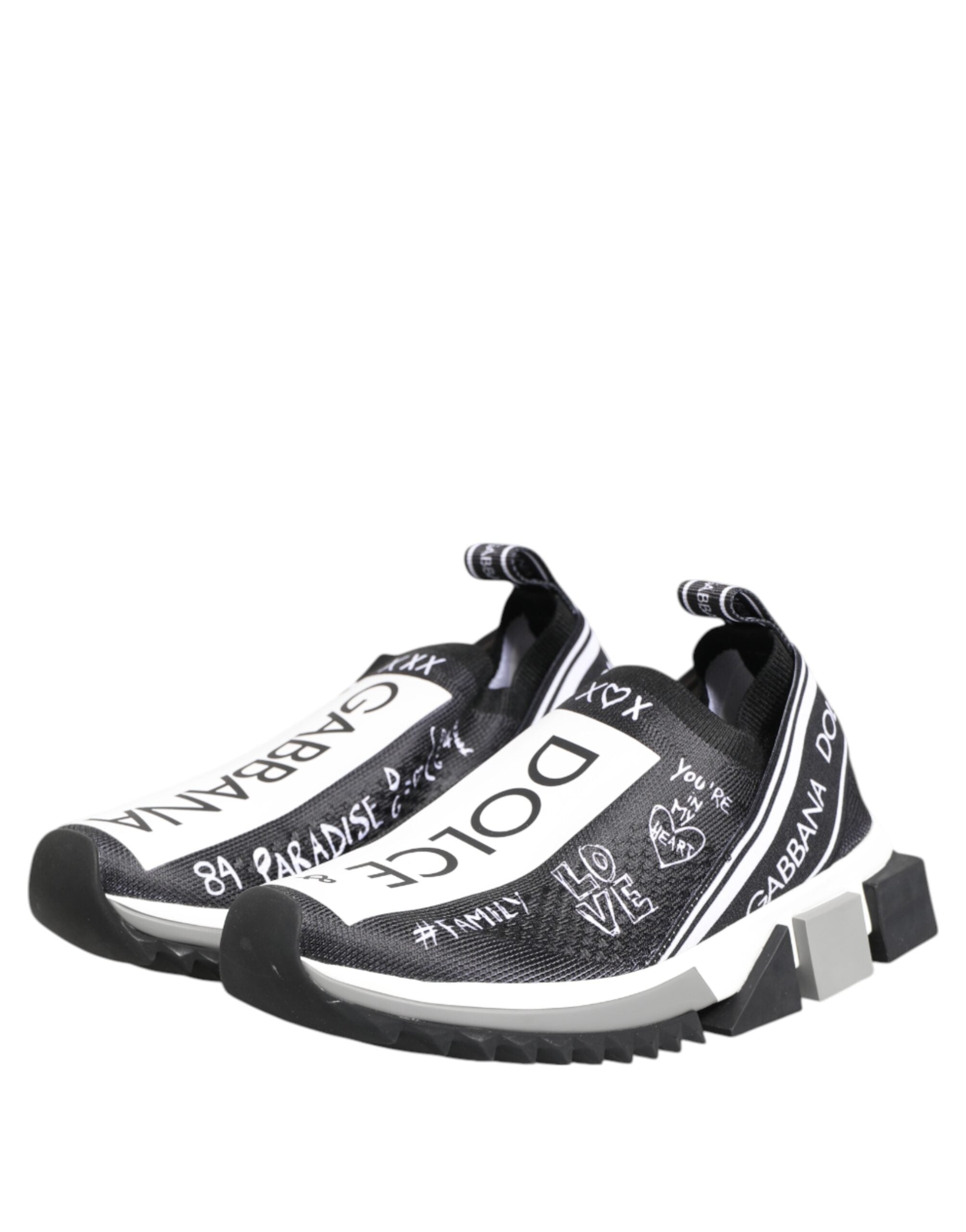 Schwarz-weiße Sorrento Low Top Sneakers