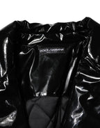 Polyester Schwarze Steppjacke Daunenjacke