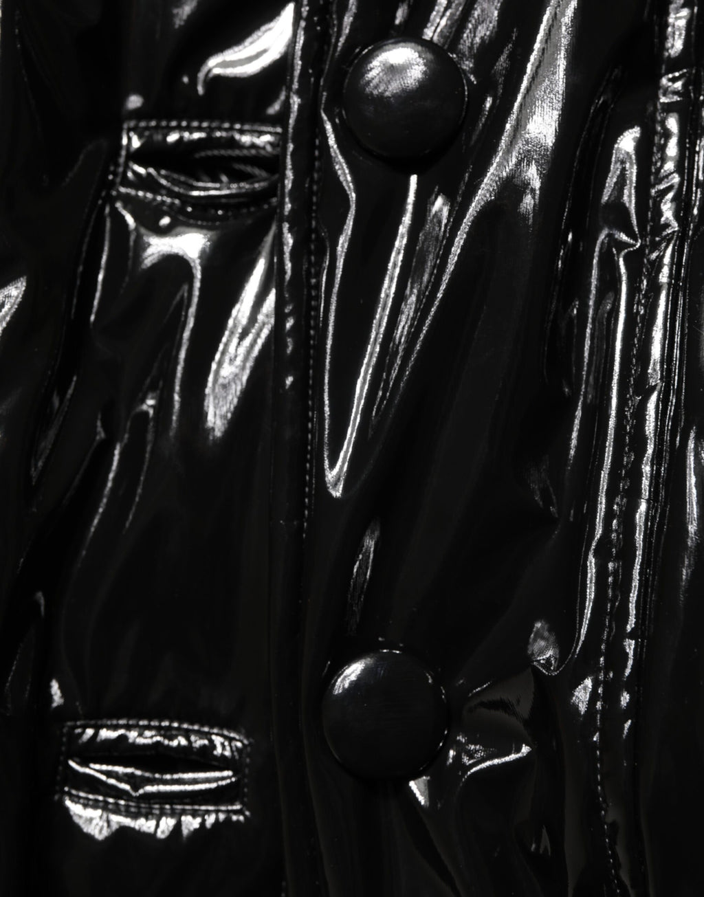 Polyester Schwarze Steppjacke Daunenjacke