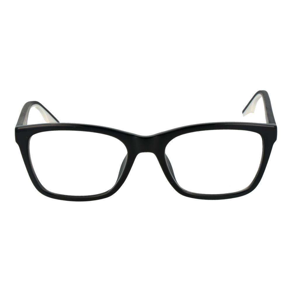 Schwarze Brillenfassungen aus Edelstahl