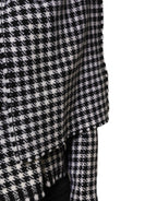 Mehrfarbige Wolljacke mit Monochrommuster