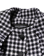 Mehrfarbige Wolljacke mit Monochrommuster