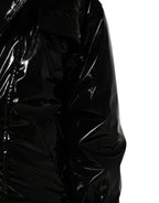 Schwarze Steppjacke aus Polyester
