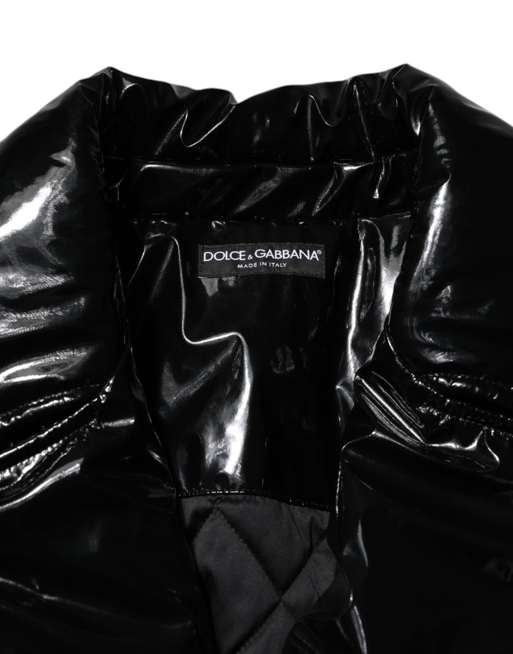 Schwarze Steppjacke aus Polyester