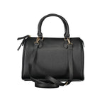 Black Polyurethane Women's Bag