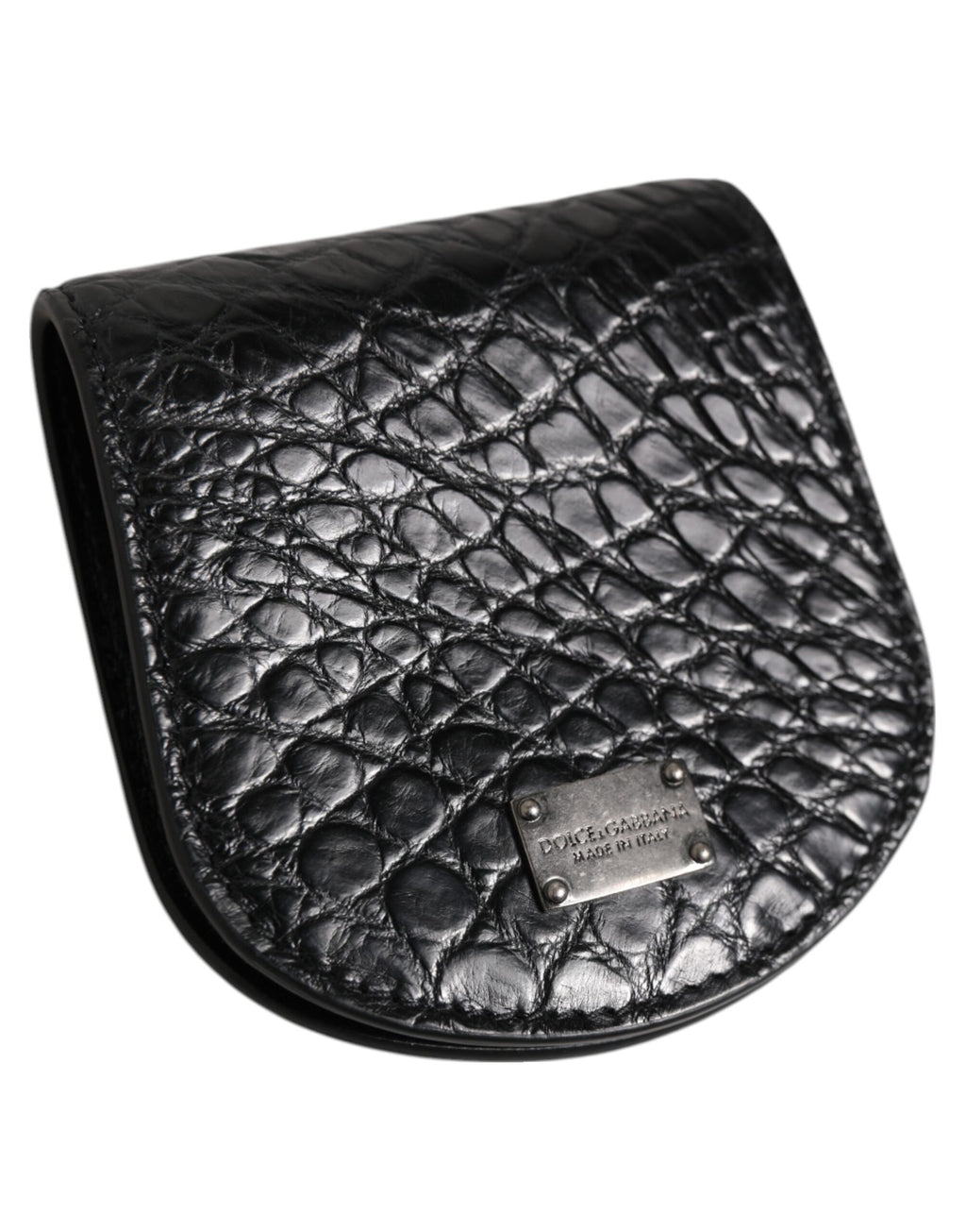 Brieftasche Etui Halter für Kondome Münzen, Exotische Haut, Schwarz