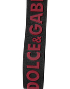 Black Red DG Logo Polyester Silver Men Keychain Keyring