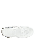 White Portofino Crystal Sneakers Shoes