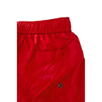 Red Polyester Men's Swim Shorts