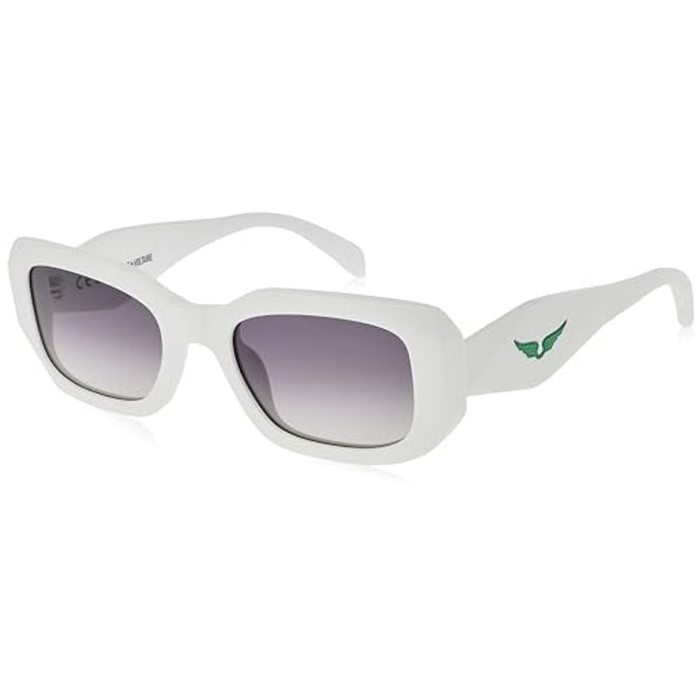 Sonnenbrille aus weißem Acetat