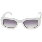 Sonnenbrille aus weißem Acetat
