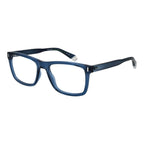 Brillen (Fassungen) aus blauem Polyester