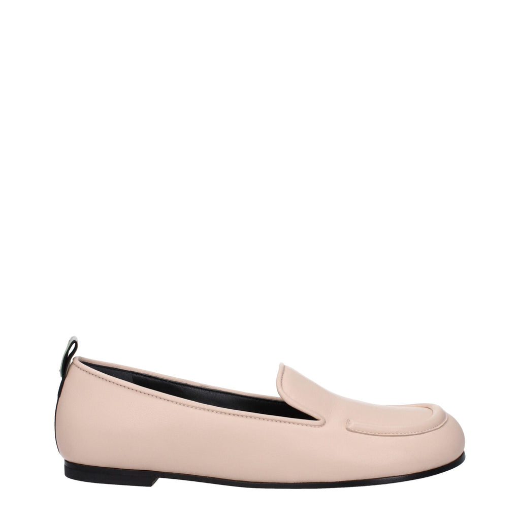 Mocassini slip-on in pelle rosa