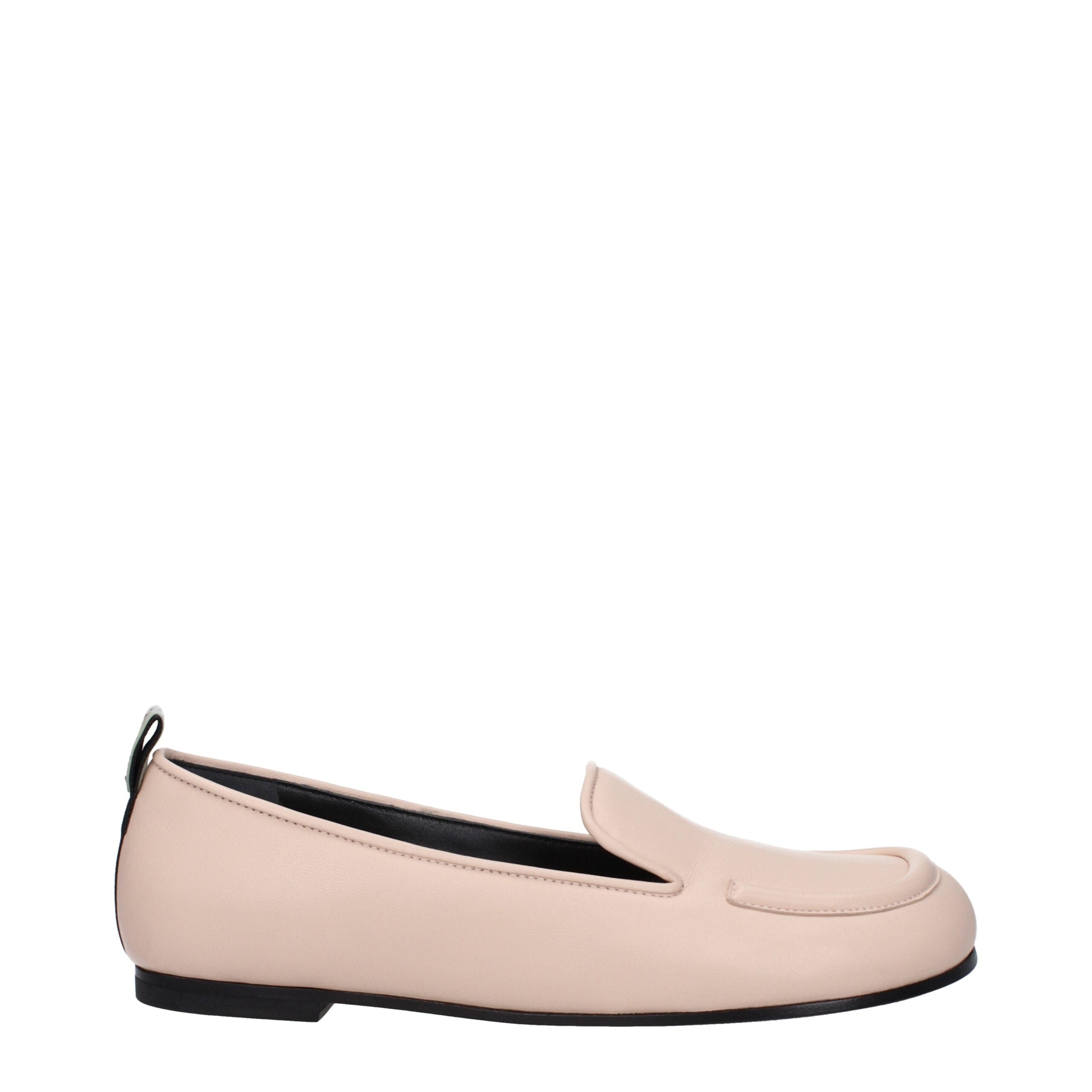 Rosa Slipper aus Leder