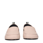 Mocassini slip-on in pelle rosa