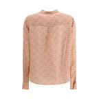 Light Pink Silk Pattern Shirt