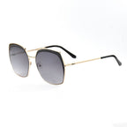Sonnenbrille aus Goldmetall