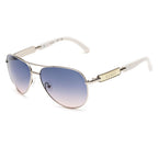 Graue Metall-Sonnenbrille