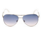 Graue Metall-Sonnenbrille