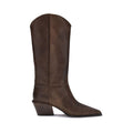 Stivali in pelle marrone