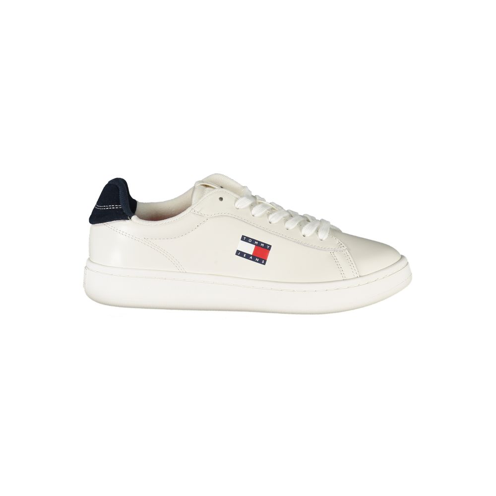 Weiße Damen-Sneaker aus Polyurethan