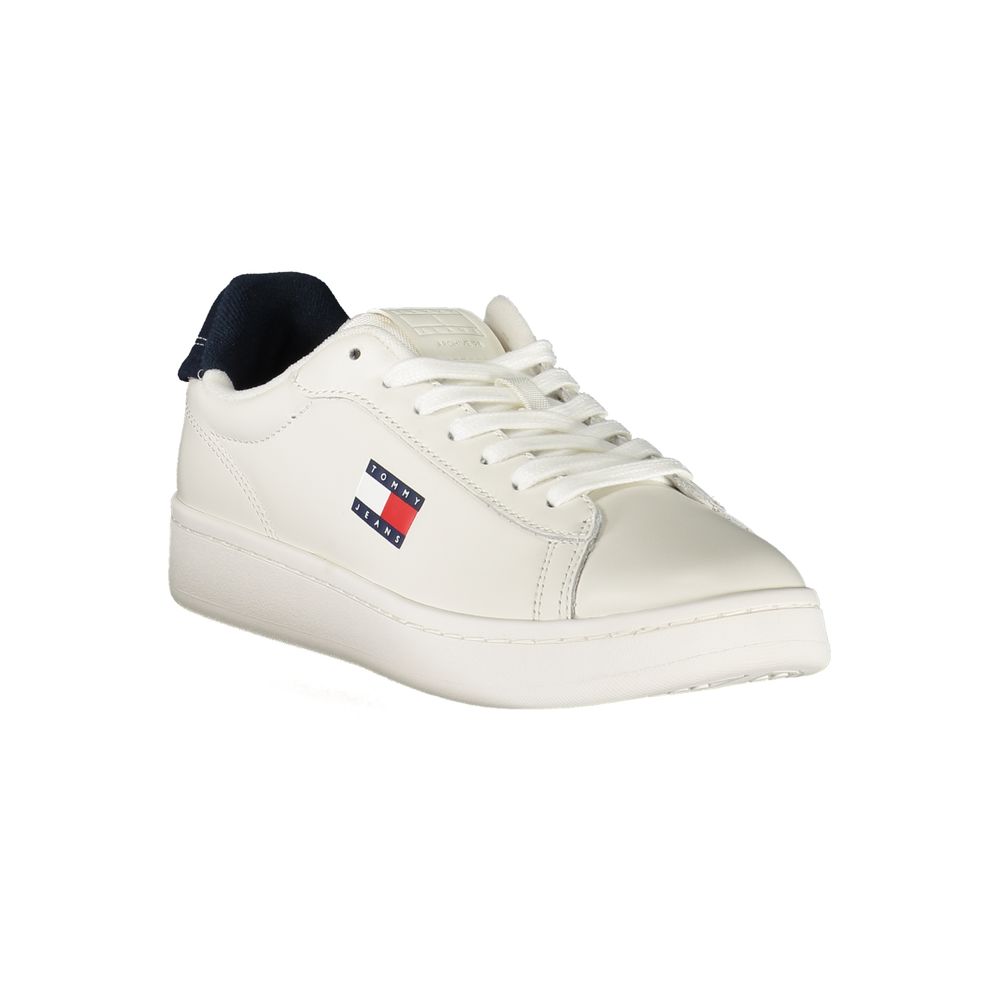 Weiße Damen-Sneaker aus Polyurethan
