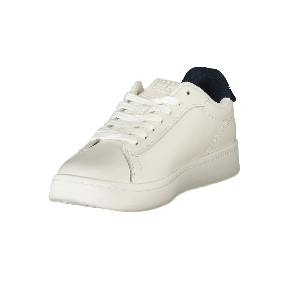 Weiße Damen-Sneaker aus Polyurethan
