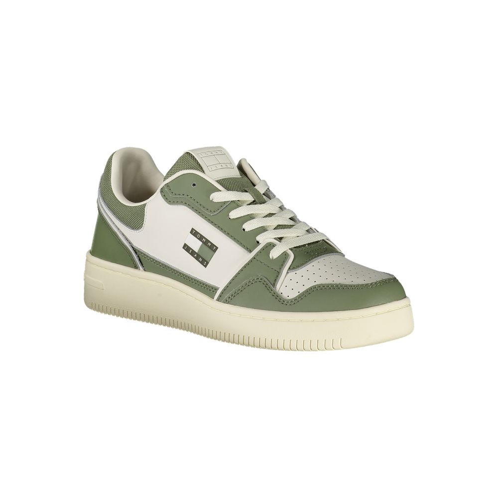 Grüner Herren-Sneaker aus Polyurethan