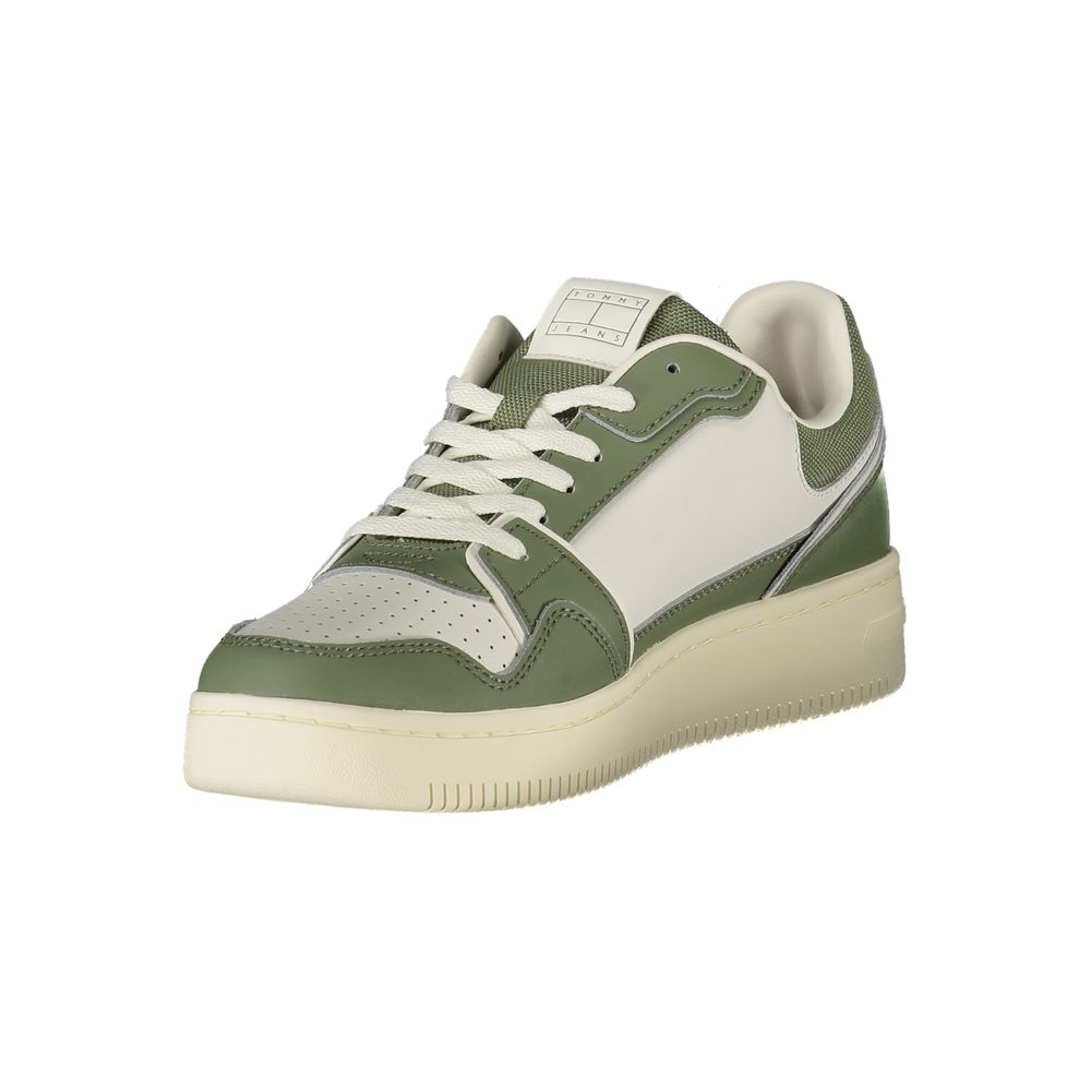 Grüner Herren-Sneaker aus Polyurethan