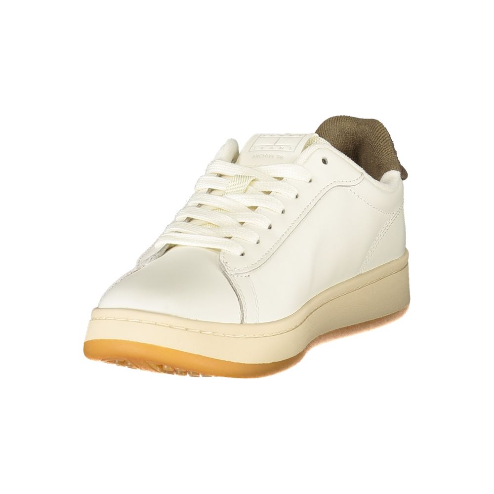 Weiß Polyurethan Damen Sneaker