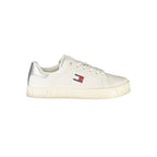 Weißer Polyurethan-Sneaker für Damen