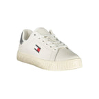 Weißer Polyurethan-Sneaker für Damen