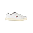 Weißer Polyurethan-Sneaker für Damen