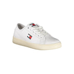 Weißer Polyurethan-Sneaker für Damen