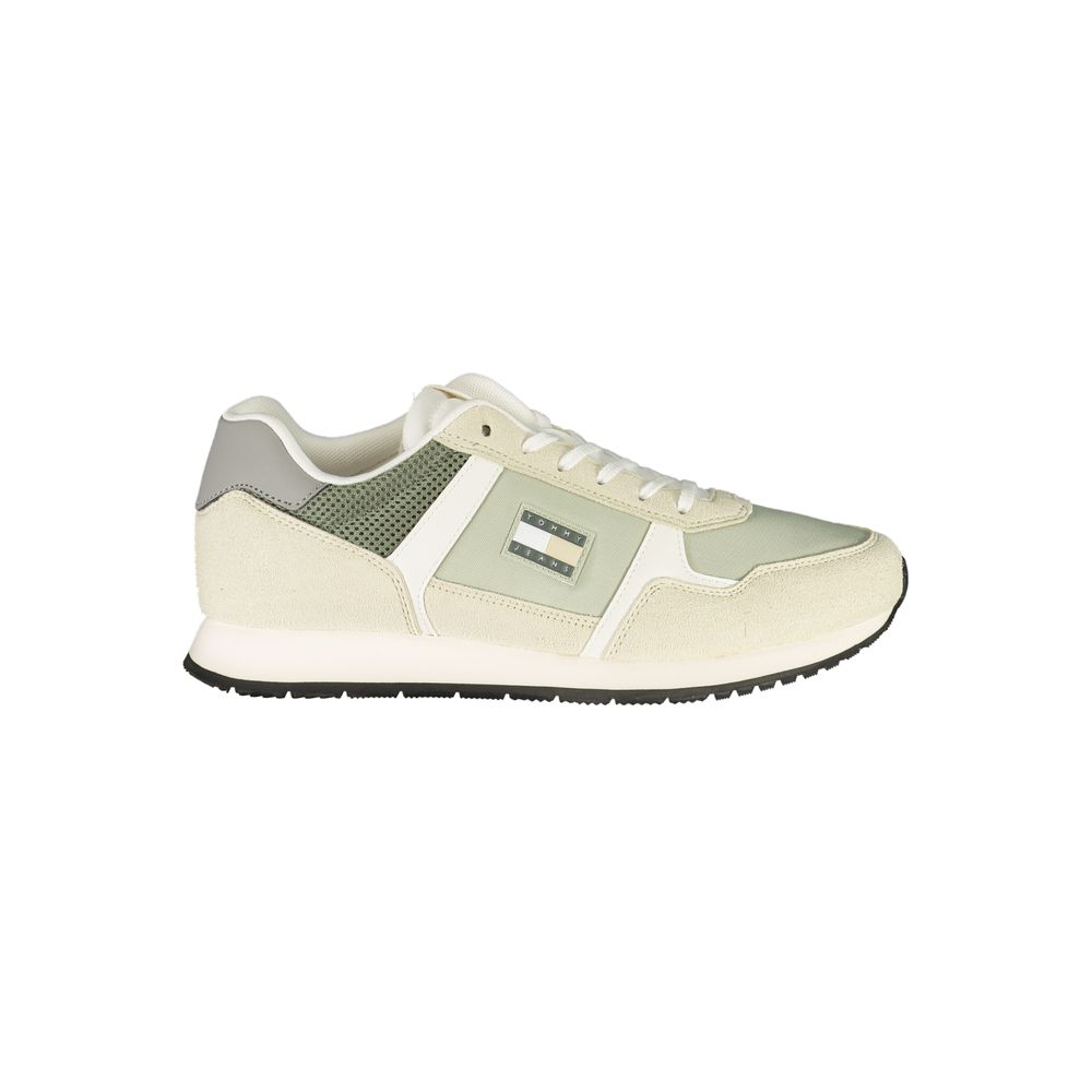 Green Polyurethane Men's Sneaker