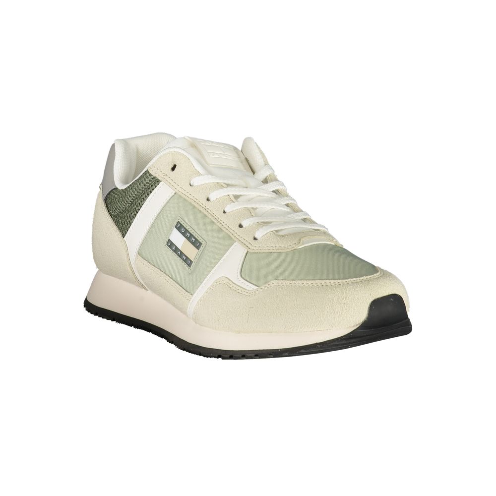 Green Polyurethane Men's Sneaker