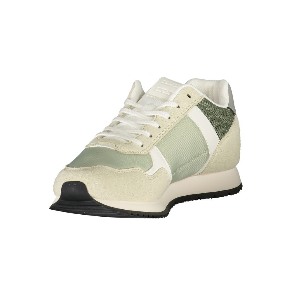 Green Polyurethane Men's Sneaker