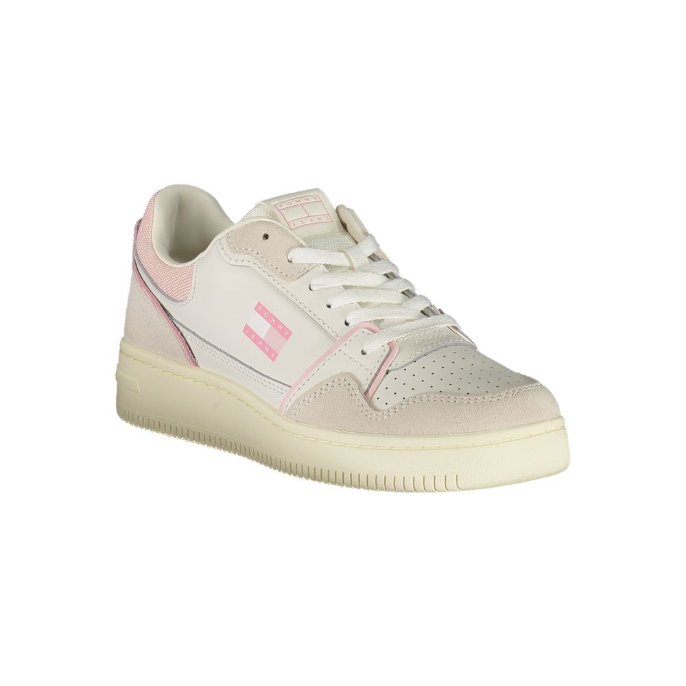 Weißer Damen-Sneaker aus Polyurethan