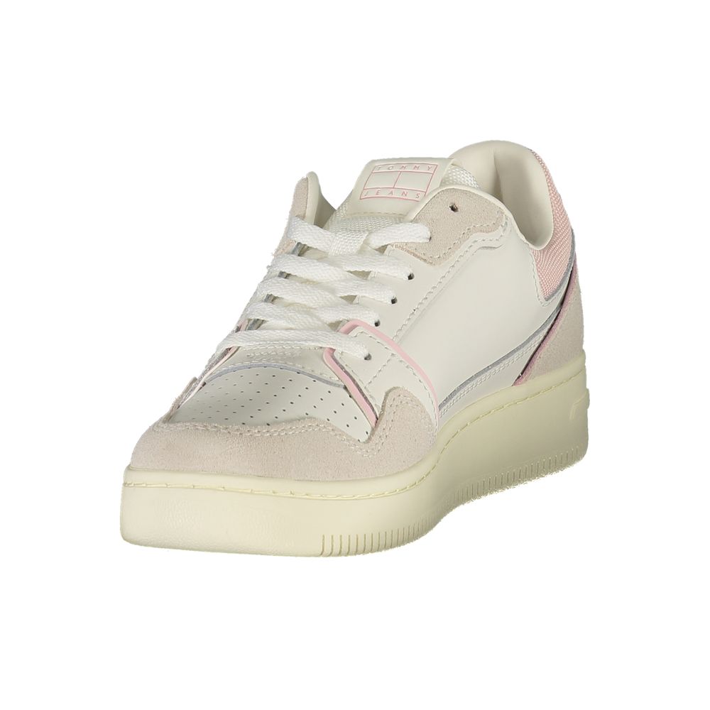 Weißer Damen-Sneaker aus Polyurethan