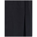 Black Wool Long Skirt