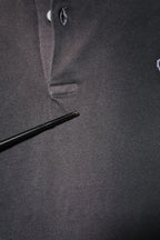 Graues Poloshirt für Herren mit Baumwollkragen