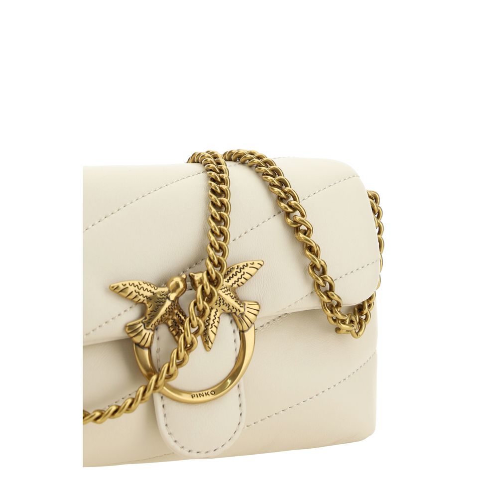 White Calf Leather Bos Taurus Shoulder Bag