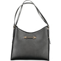 Schwarze Damenhandtasche aus Polyurethan