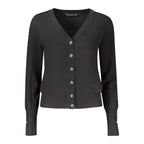 "Nero Viscosa Donna Cardigan"