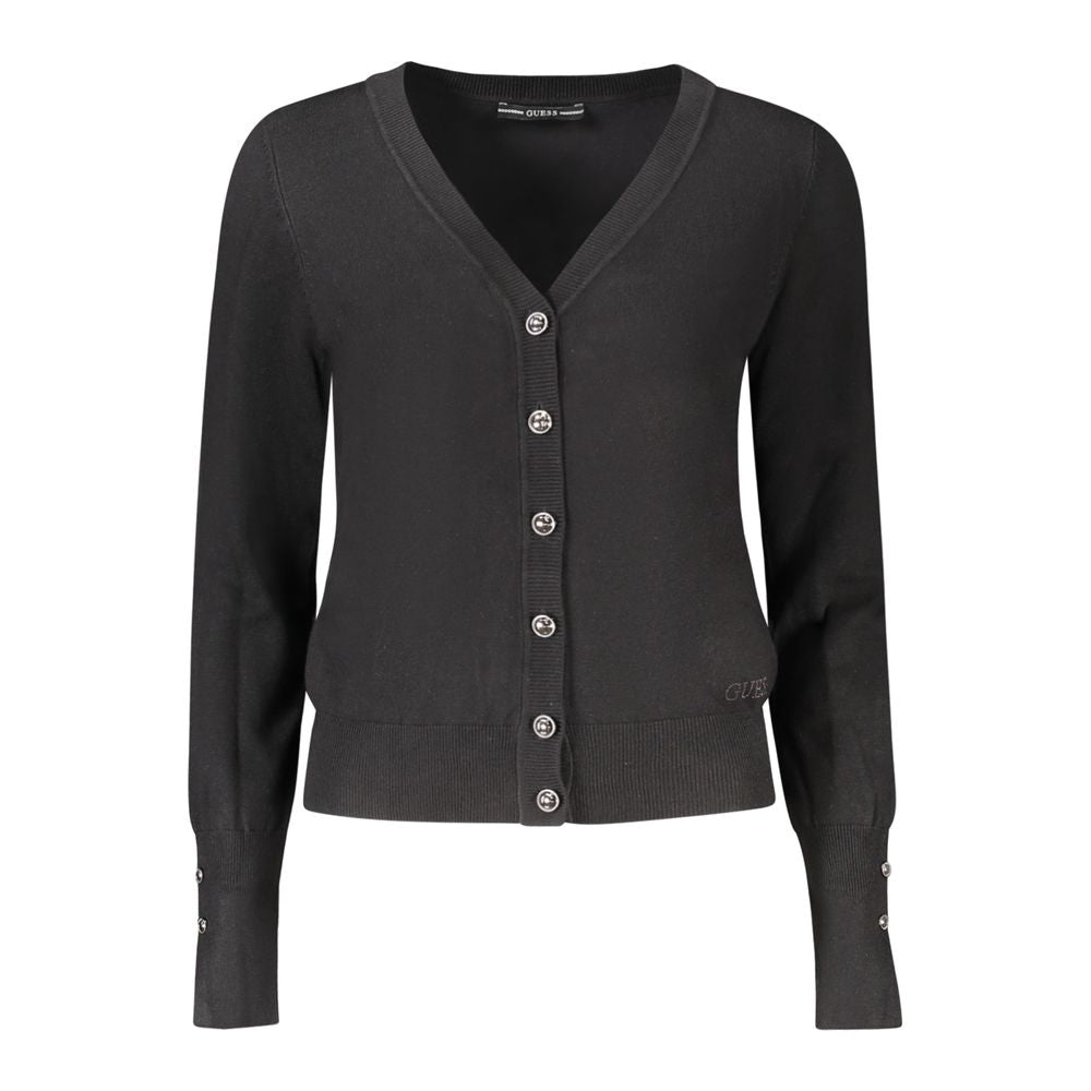 "Nero Viscosa Donna Cardigan"