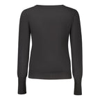 "Nero Viscosa Donna Cardigan"